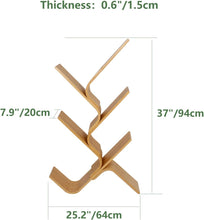 Load image into Gallery viewer, Multi-Tier Floor Bamboo Tree Bookshelf-Choose Your Height!