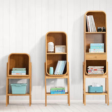 Load image into Gallery viewer, Versatile Bamboo Stackable Nightstand & Bookshelf