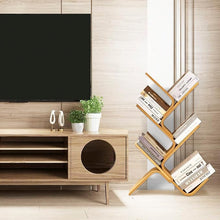 Load image into Gallery viewer, Multi-Tier Floor Bamboo Tree Bookshelf-Choose Your Height!