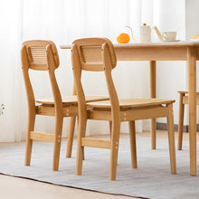 Load image into Gallery viewer, Mid Century Modern Bamboo Chair with Rattan Seat & Cane Back