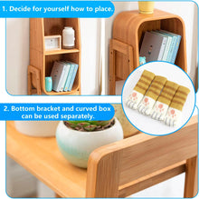 Load image into Gallery viewer, Versatile Bamboo Stackable Nightstand & Bookshelf