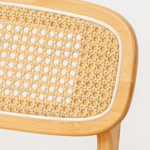 Load image into Gallery viewer, Mid Century Modern Bamboo Chair with Rattan Seat & Cane Back