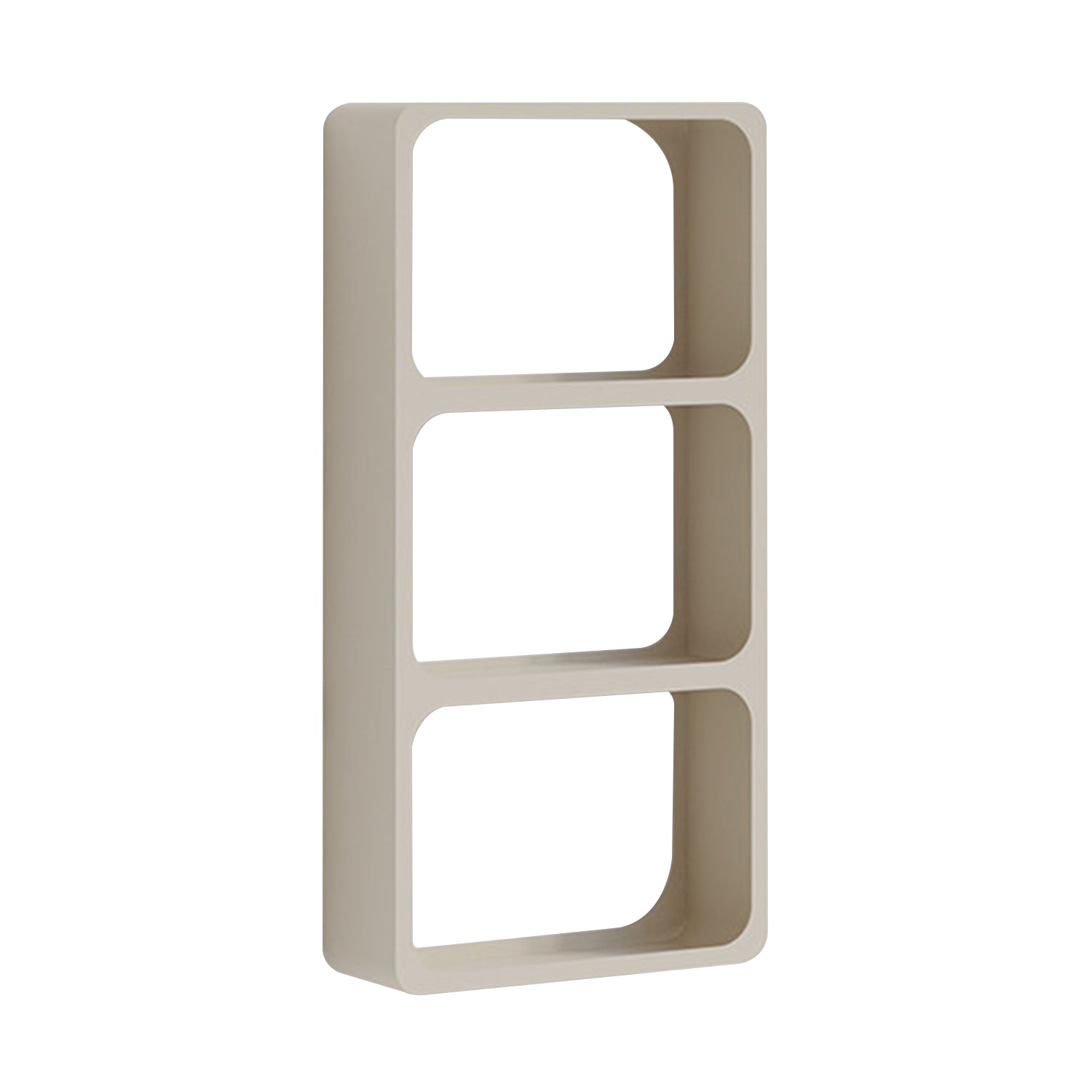 Wall‑Mounted 3‑Grid Bookshelf, Vertical Hanging Book Magazine Storage Organizer, Multi‑Compartment Wall Bookshelf for Study Bedroom Kids Room, Cream Grey & Black Options
