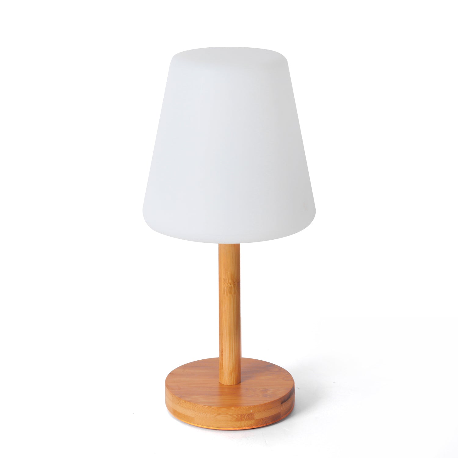 Nordic Trapezoid Bamboo Table Lamp, Minimalist Bedside Lamp