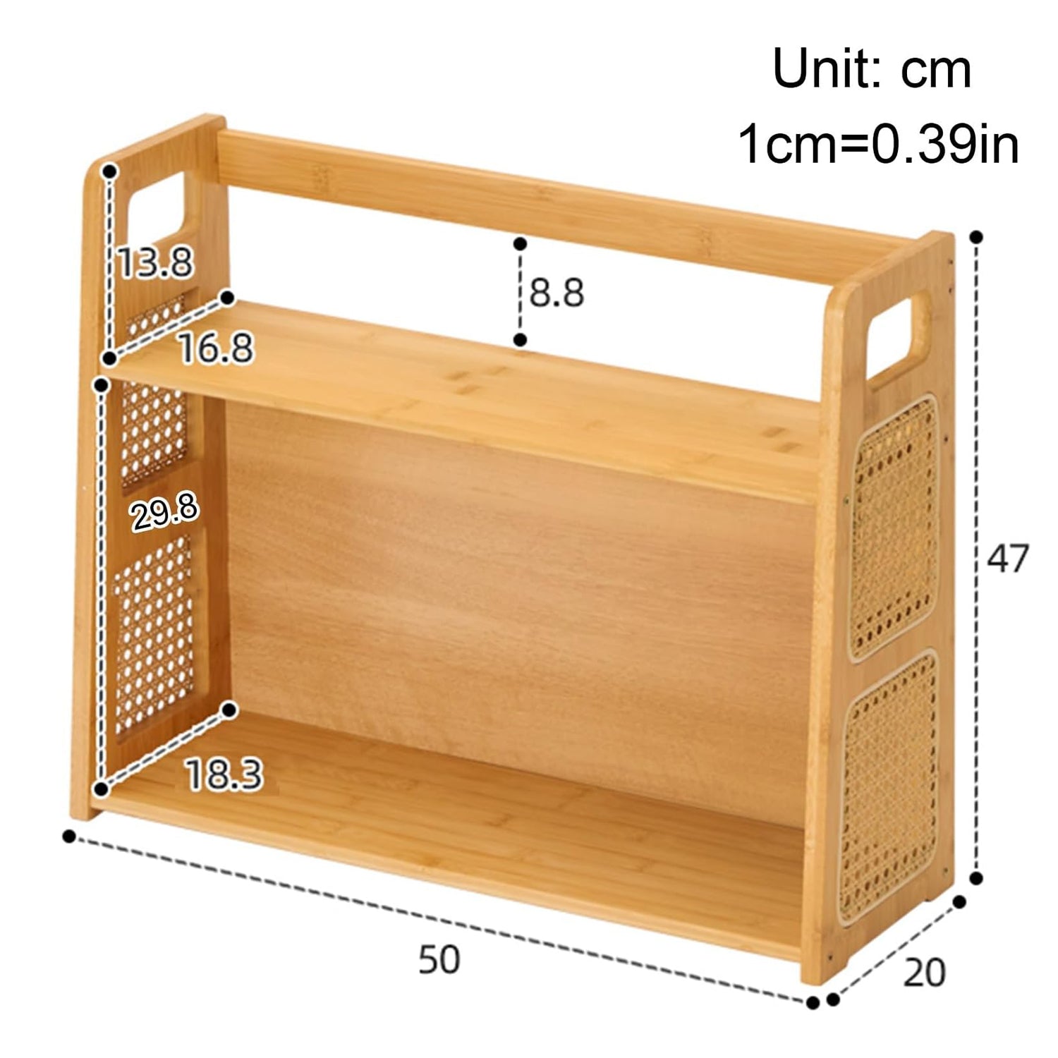 Bamboo Desktop Bookshelf