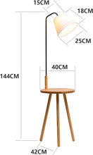 Load image into Gallery viewer, Side Table with Built-In Reading Lamp
