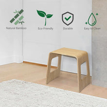 Load image into Gallery viewer, 2 Pack Bamboo Stackable Dining Bench
