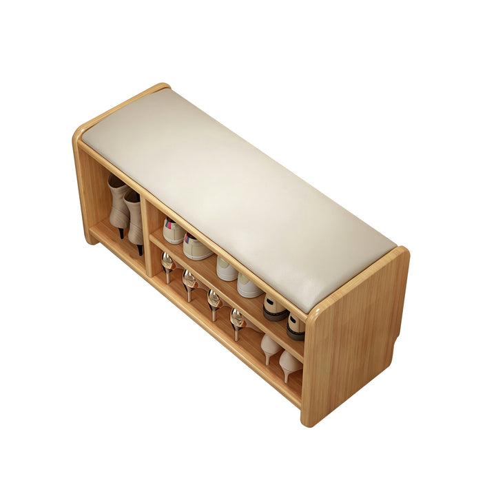 Boot Stool 80cm Shoe Bench, Mid-Size Entryway Stool with Optional Tall Boot Stora