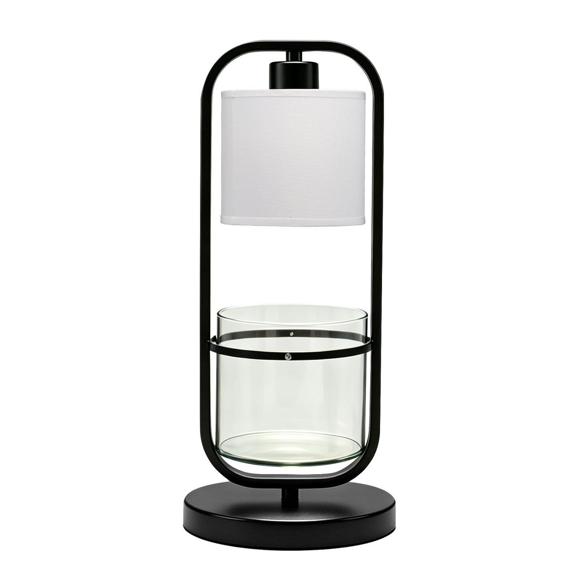 Planter Table Lamp, 5W Decorative Desk Lamp with Hydroponic Plant Pot, Modern Nightstand Lamp for Bedroom Living Room
