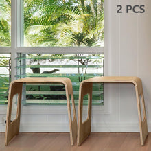 Load image into Gallery viewer, 2 Pack Bamboo Stackable Dining Bench
