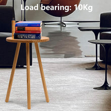 Load image into Gallery viewer, Side Table with Built-In Reading Lamp
