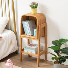 Load image into Gallery viewer, Versatile Bamboo Stackable Nightstand &amp; Bookshelf
