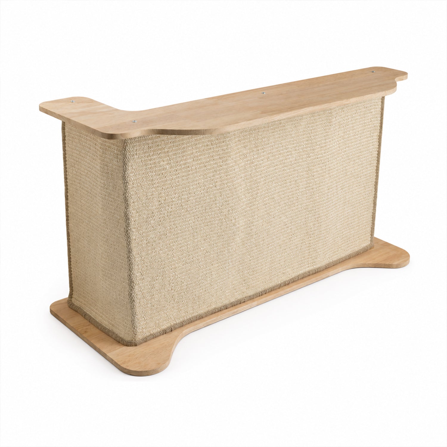 2-in-1 Cat Scratcher Sofa Corner End Table, 2 Color Frame Options & Replaceable Wear-Resistant Scratch Pad, Cat Furniture for Living Room