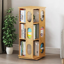 Load image into Gallery viewer, Modern Rotating Bamboo Bookcase-Choose Your Height!
